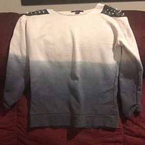 Forever 21 studded shoulder sweater